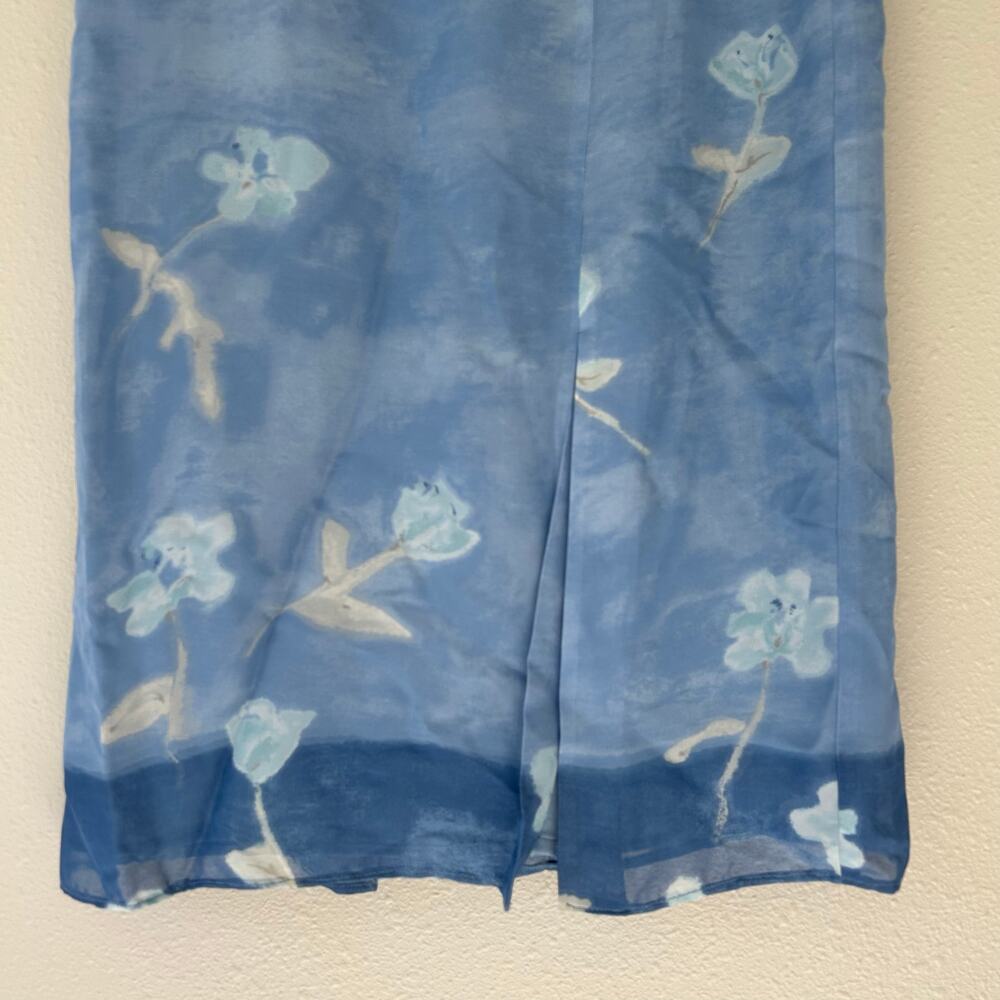 Sigrid Olson floral long maxi boho bohemian 90s Y2K festival fairy hippie slit 4 - Picture 2 of 11